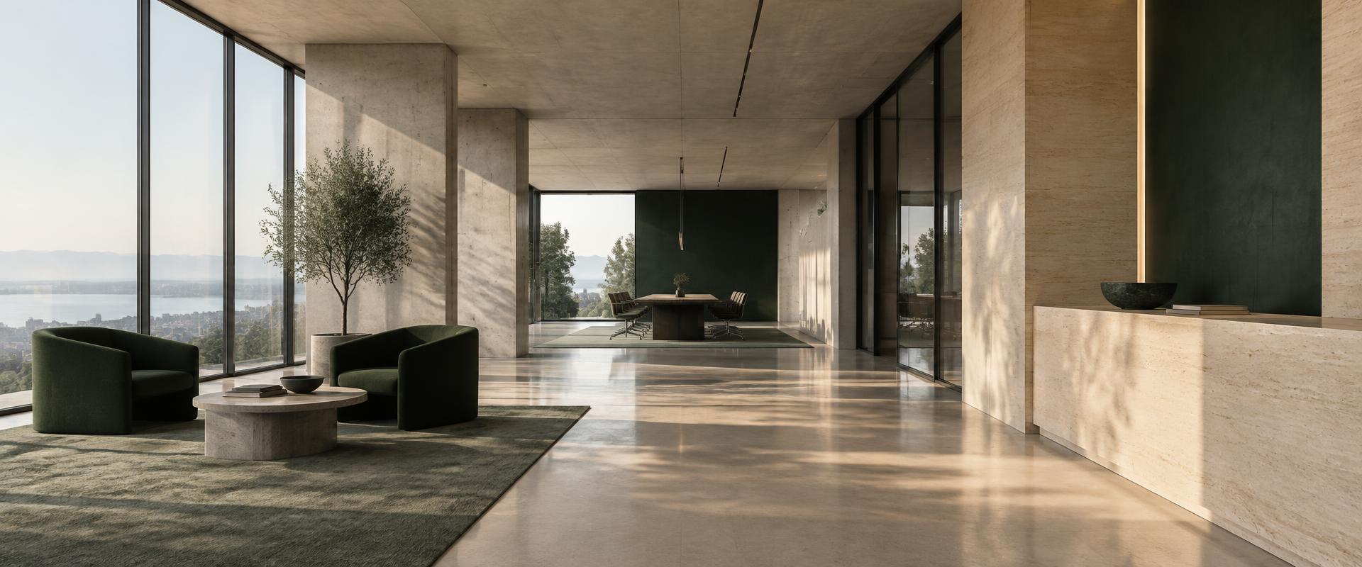 Refined modern office representing focused strategy and growth